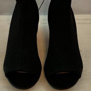 NEW! Women's Seven Dials Tara Ankle Boots Bootie Open Toe Black Shoes 5.5 5½